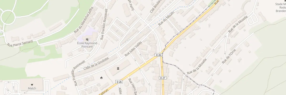 Plan du 6 Rue Joseph Ferry à Villerupt