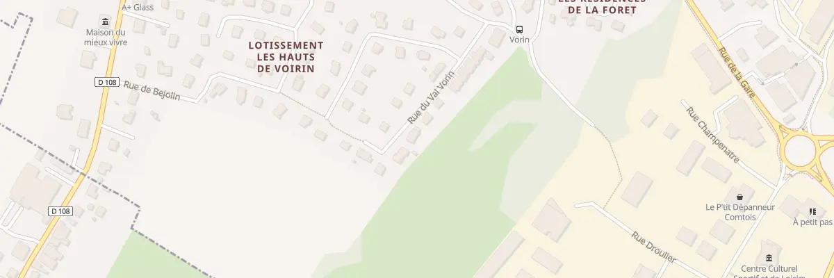 Plan du 26 Rue du Val Vorin à Serre-les-Sapins