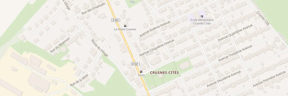 Plan du 9 Av Cinquieme Avenue à Crusnes