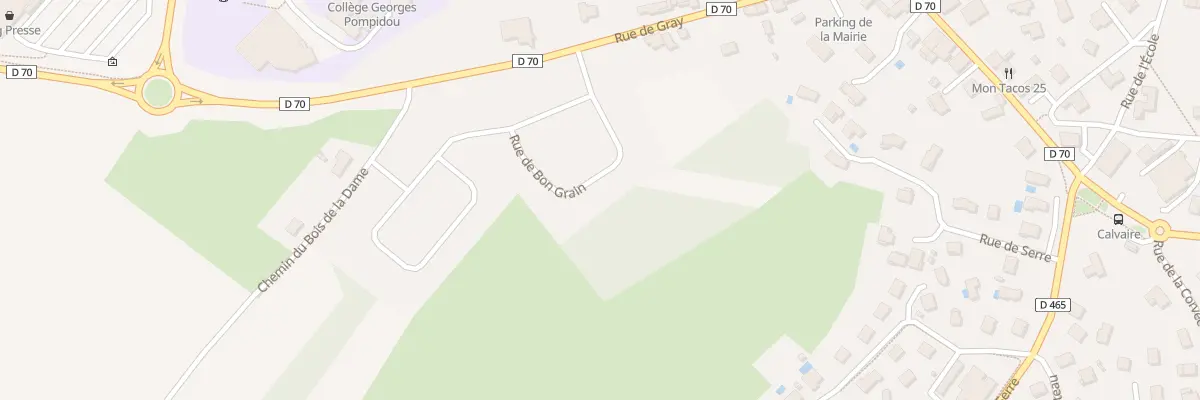 Plan du 10 Rue de Bon Grain à Pouilley-les-Vignes