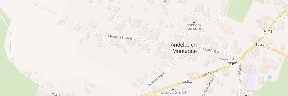 Plan du 3 Rue de la Sourde à Andelot-en-Montagne