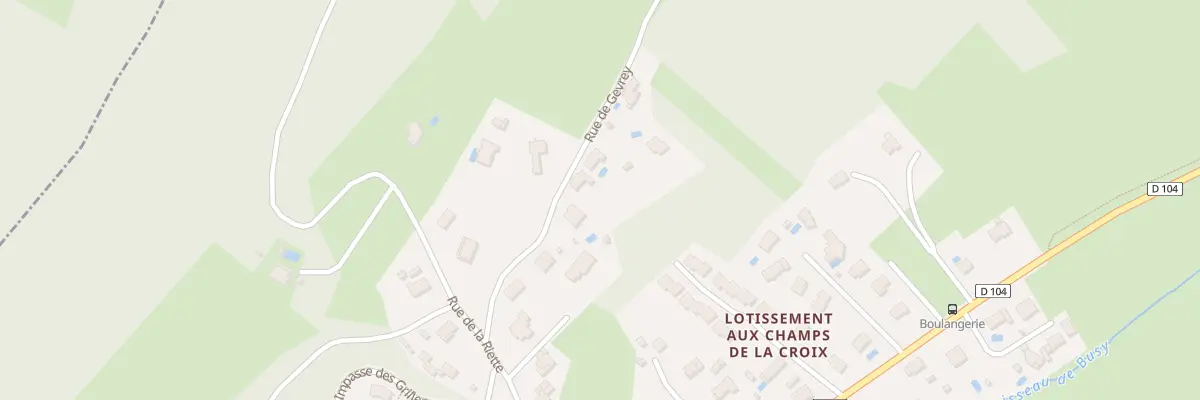 Plan du 8 Rue de Gevrey à Vorges-les-Pins