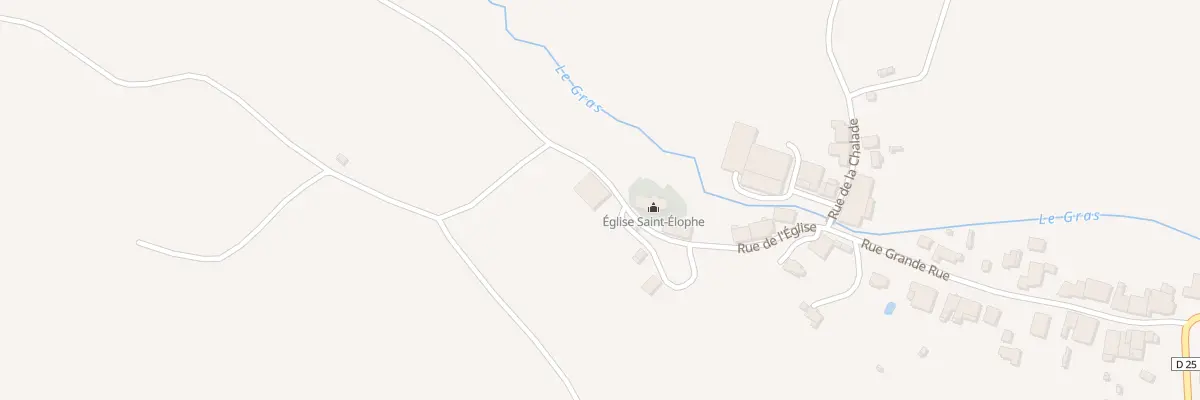 Plan du 201 Rue de l’Eglise à Viviers-le-Gras