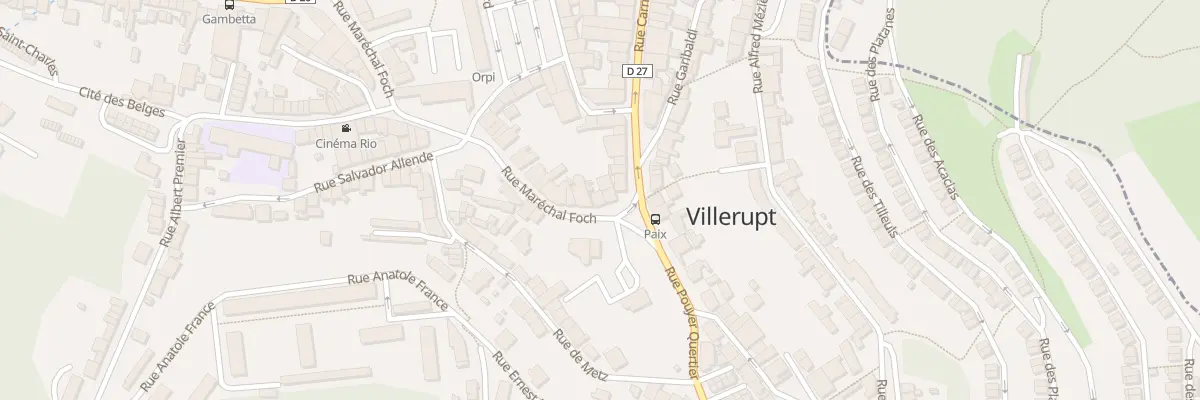 Plan du 52 Rue du Marechal Foch à Villerupt