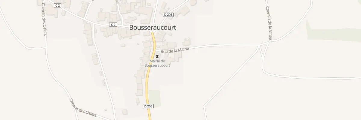 Plan du 10 Rue de la Mairie à Bousseraucourt