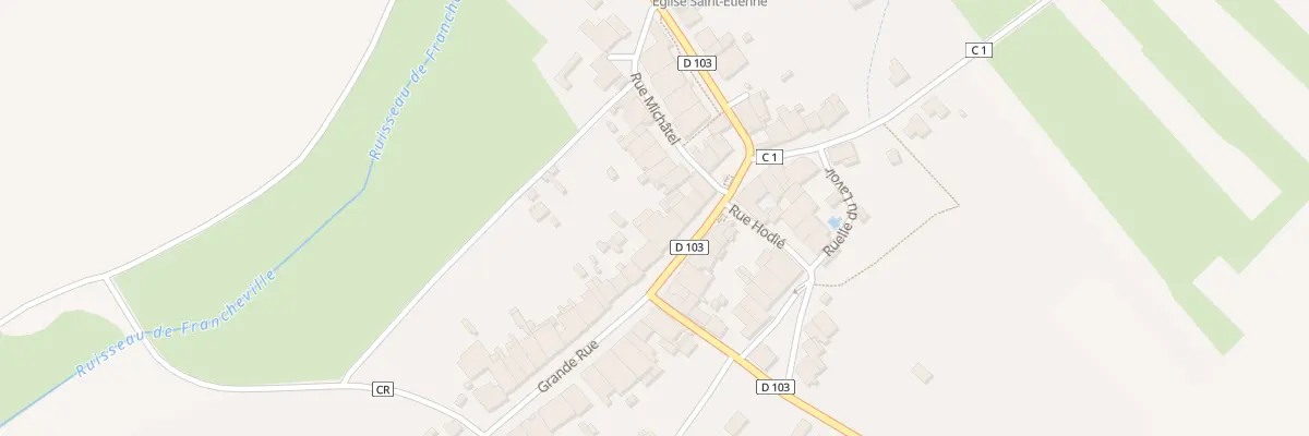 Plan du 12 Gr Grande Rue à Francheville