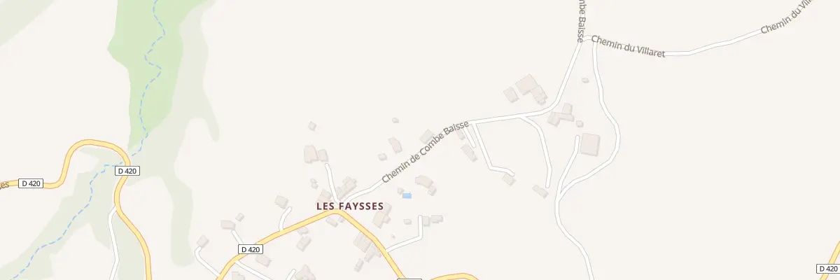 Plan du 129 Che de Combe Baisse à Barcillonnette
