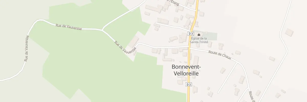 Plan du 9B Rue de Vauvenise à Bonnevent-Velloreille