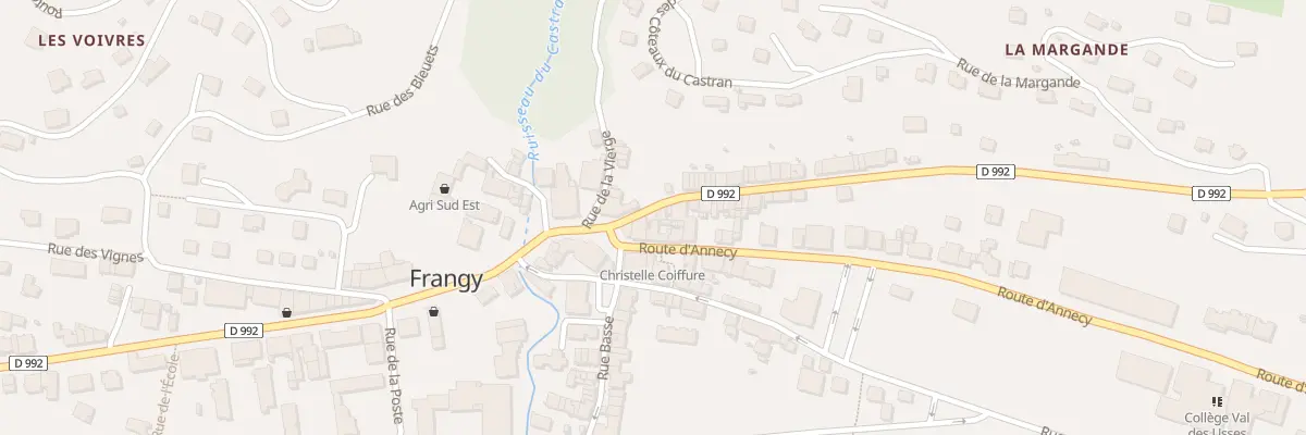 Plan du 34 Rue Haute à Frangy