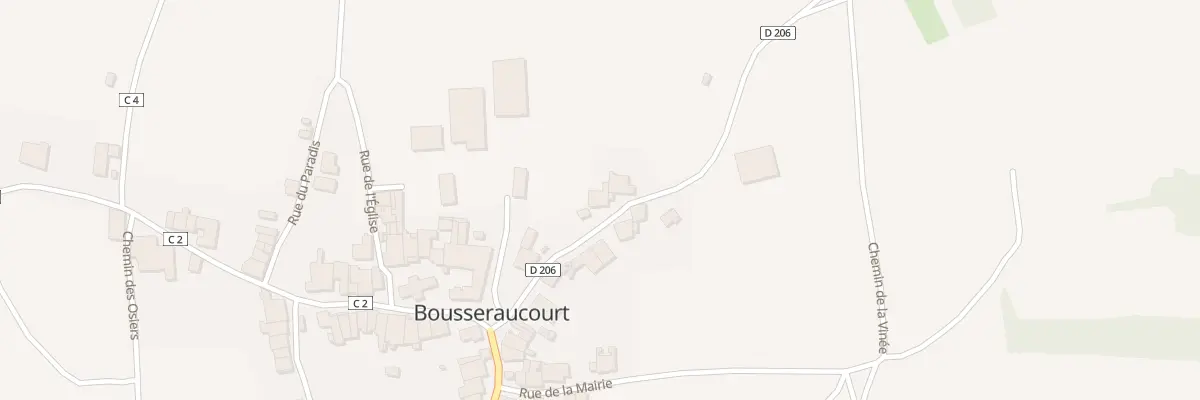 Plan du 3 Rue de Regnevelle à Bousseraucourt