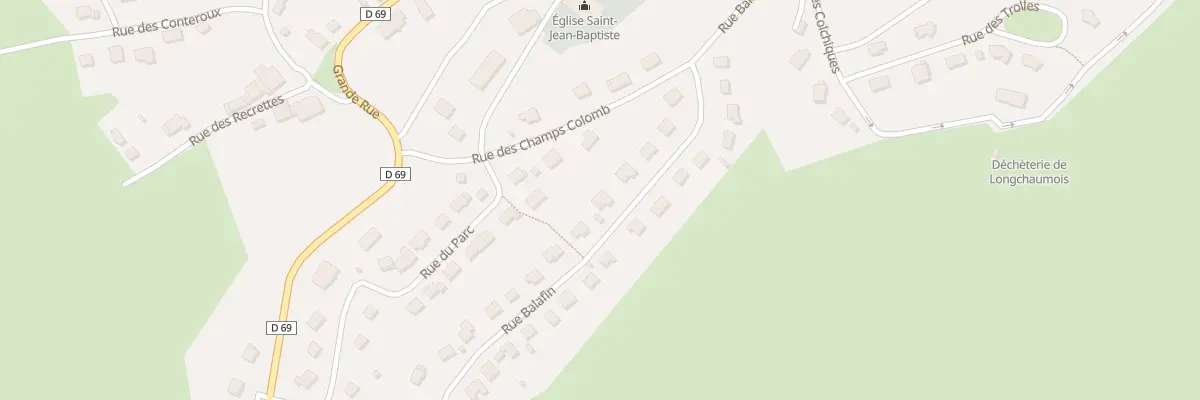 Plan du 21 Rue Balafin à Longchaumois