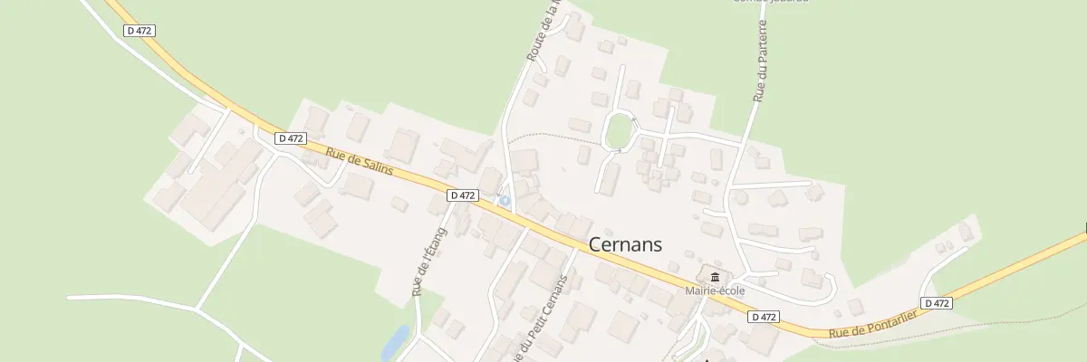 Plan du 1 Pl de la Fontaine à Cernans