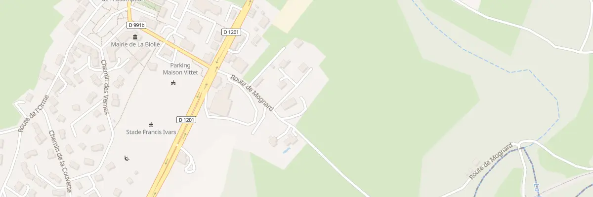 Plan du 129 Rte de Mognard à La Biolle