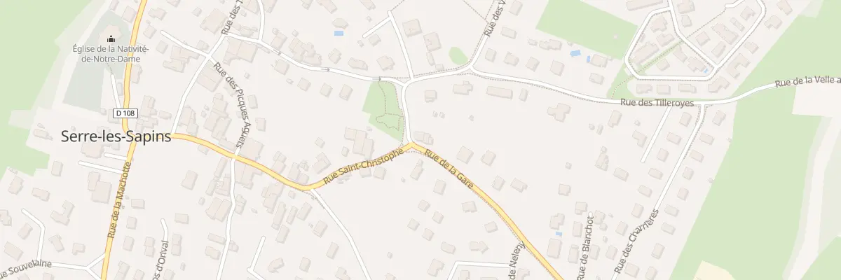 Plan du 1 Rue de la Gare à Serre-les-Sapins