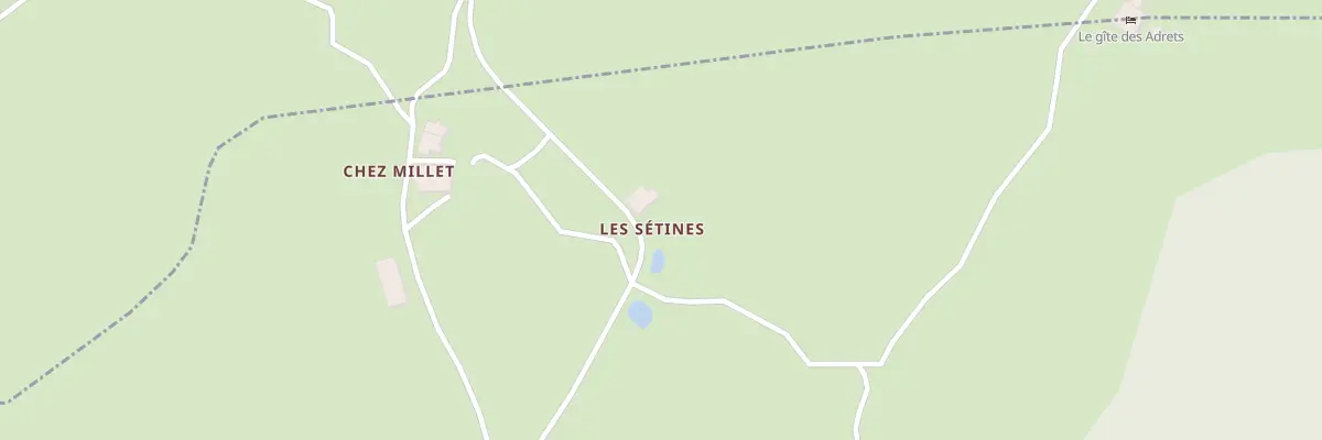 Plan du 5002 Aux Setines à Bellecombe