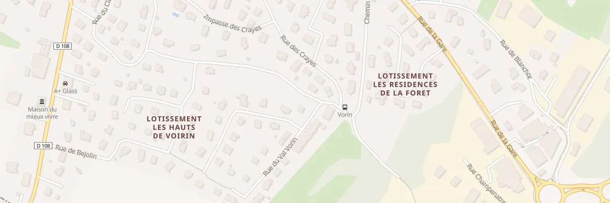 Plan du 1A Rue du Val Vorin à Serre-les-Sapins