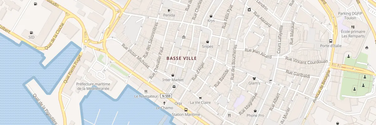 Plan du 38 Rue des Riaux à Toulon