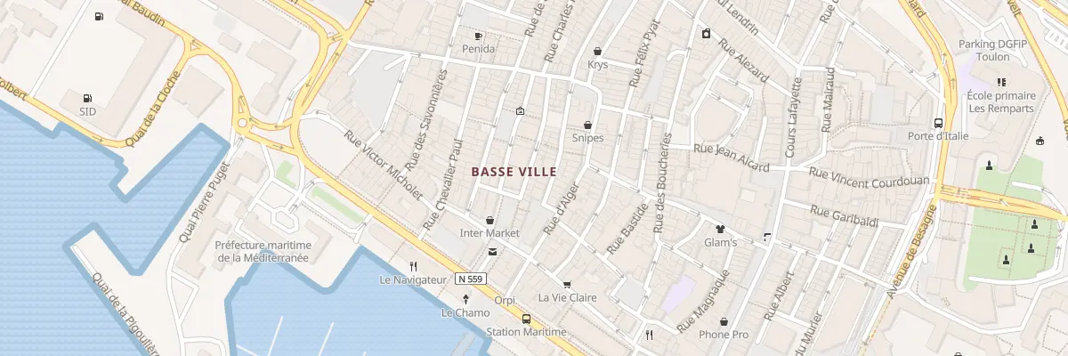 Plan du 36 Rue des Riaux à Toulon