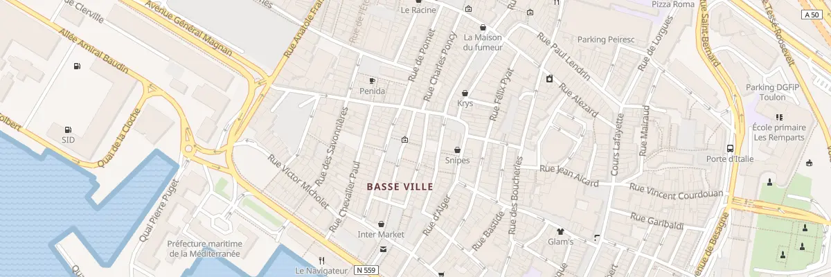 Plan du 9 Rue des Riaux à Toulon