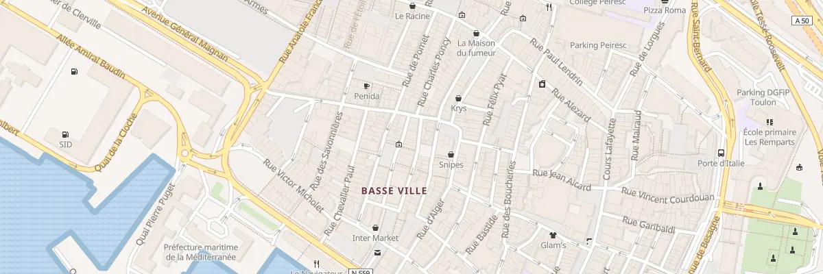 Plan du 5 Rue des Riaux à Toulon