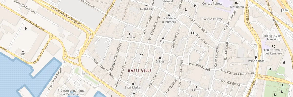 Plan du 3 Rue des Riaux à Toulon