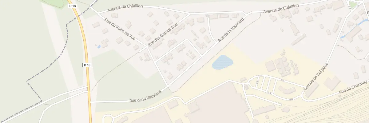 Plan du 198 Rue de la Vauviard à Vittel