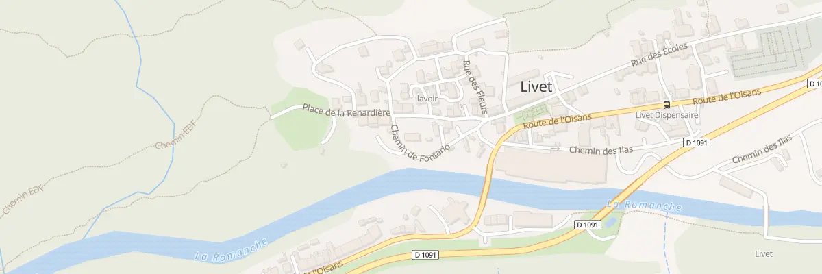 Plan du 6 Che de Fontario à Livet-et-Gavet
