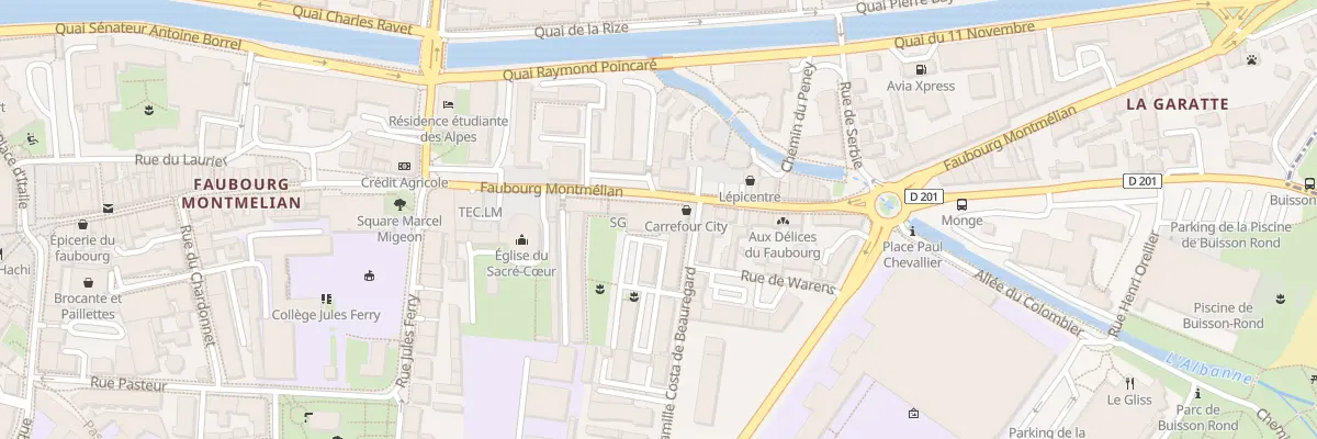 Plan du 456 Fg Montmélian à Chambéry
