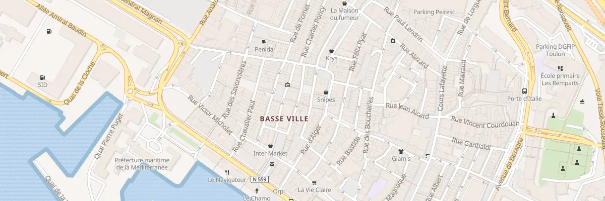 Plan du 20 Rue des Riaux à Toulon