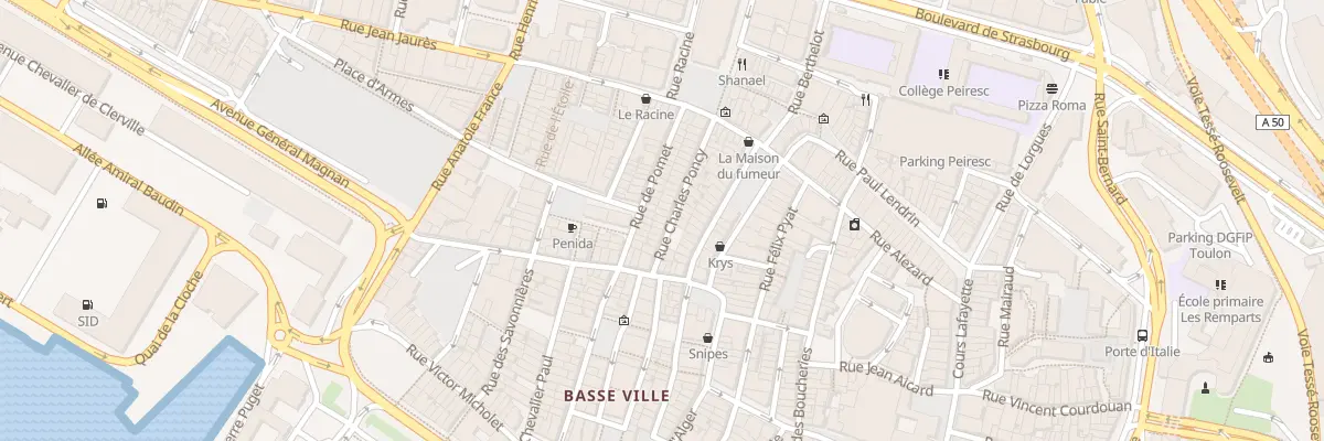 Plan du 31 Rue Charles Poncy à Toulon