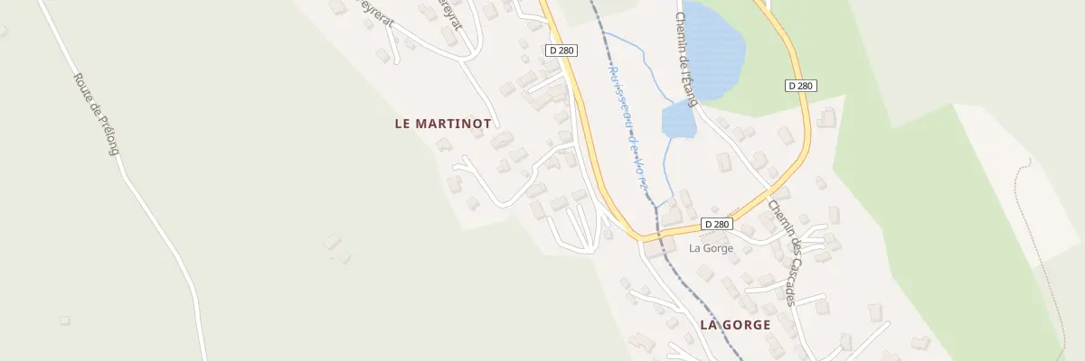 Plan du 5001 Le Martinot à Saint-Mury-Monteymond