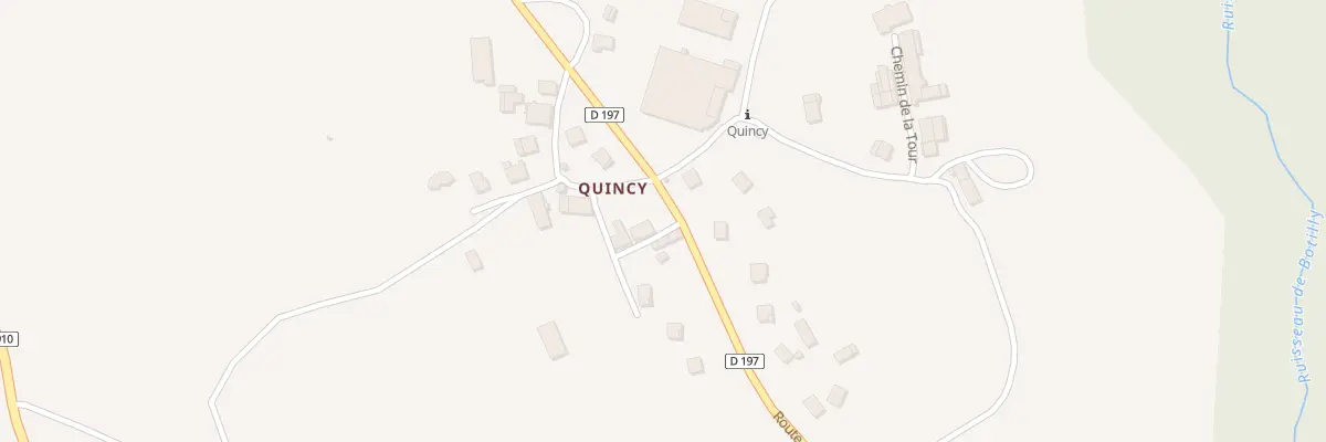 Plan de Quincy à Chilly