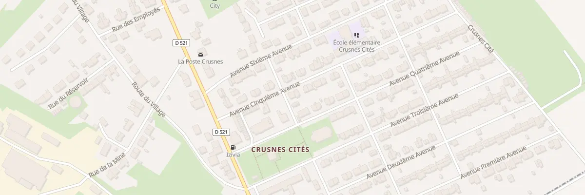 Plan du 2 Av Cinquieme Avenue à Crusnes