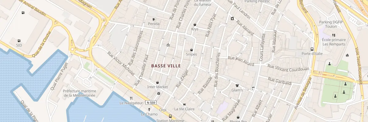 Plan du 16 Rue de la Glaciere à Toulon