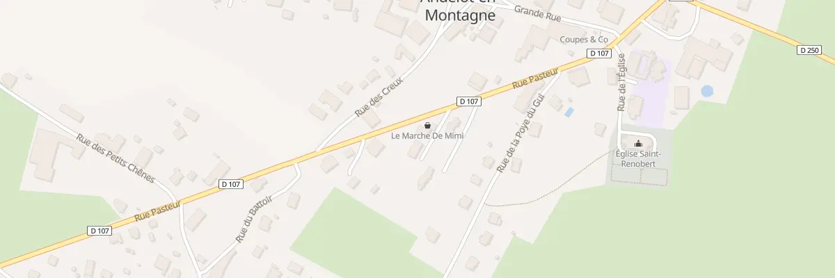 Plan du 9 Rue Pasteur à Andelot-en-Montagne