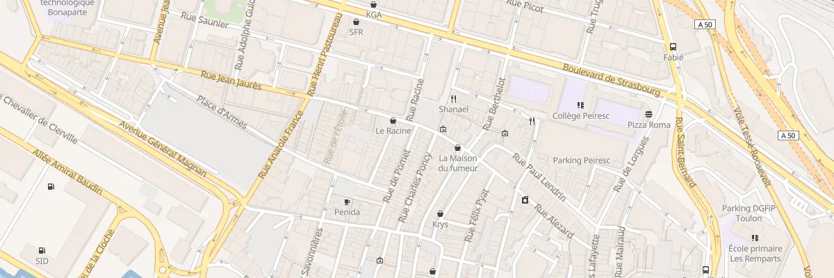 Plan du 4 Rue de Pomet à Toulon