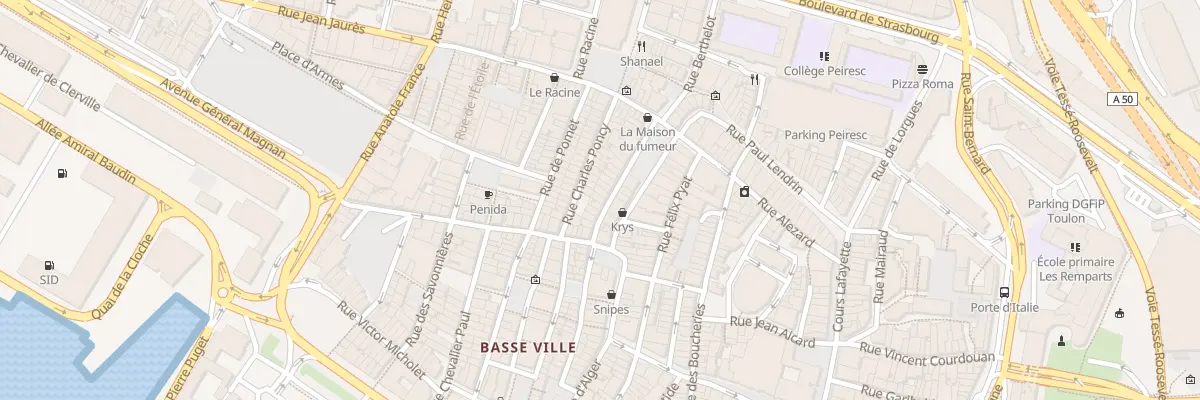 Plan du 11 Rue Richard Andrieu à Toulon