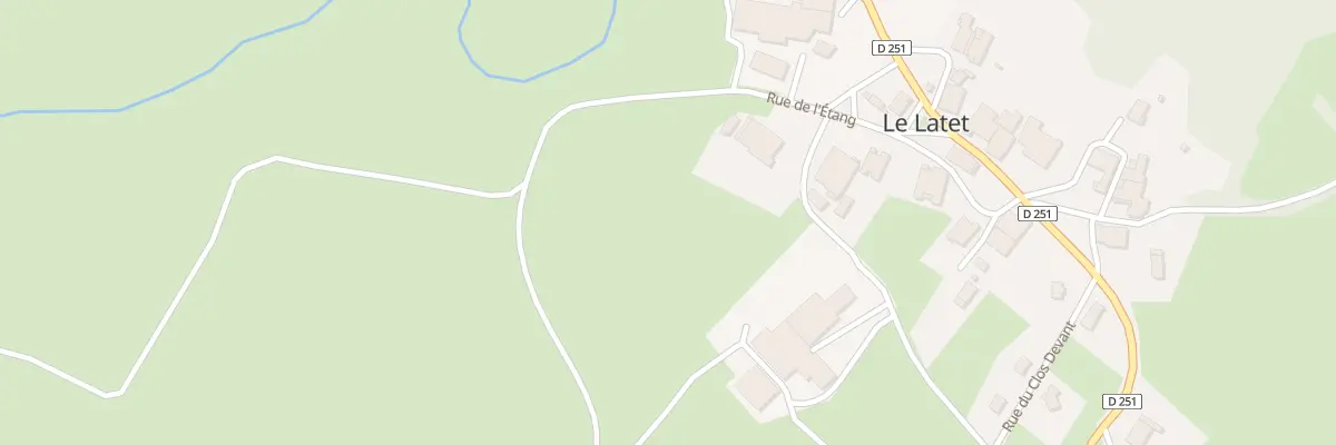 Plan du 4 Rue de l’Etang au Latet