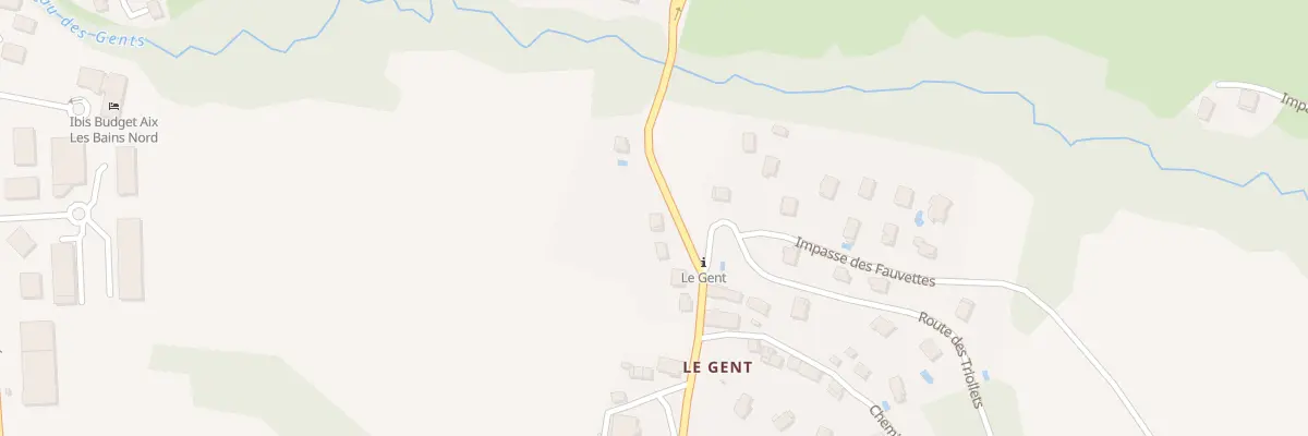 Plan du 316 Rte de Legent à Grésy-sur-Aix