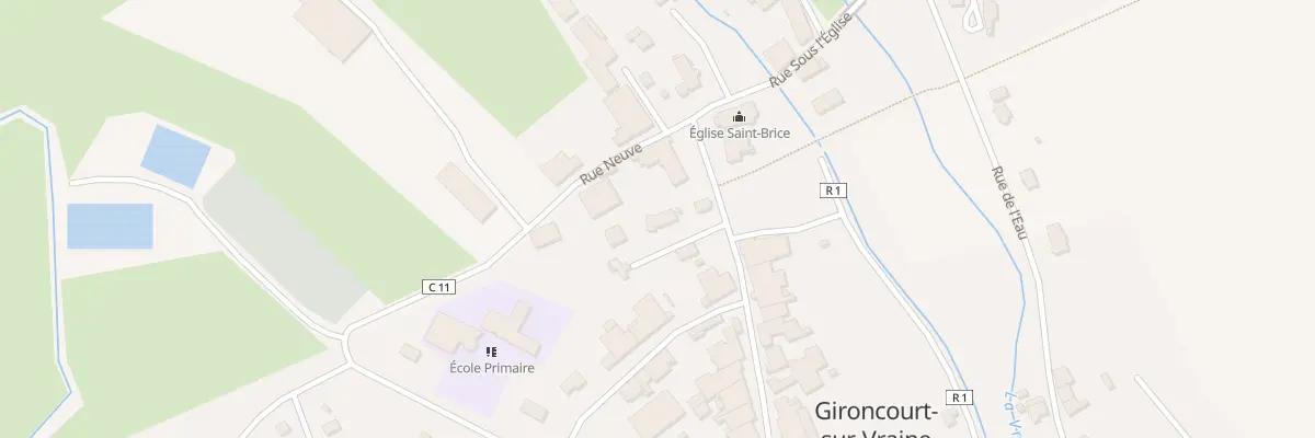 Plan du 2B Gr Grande Rue à Gironcourt-sur-Vraine