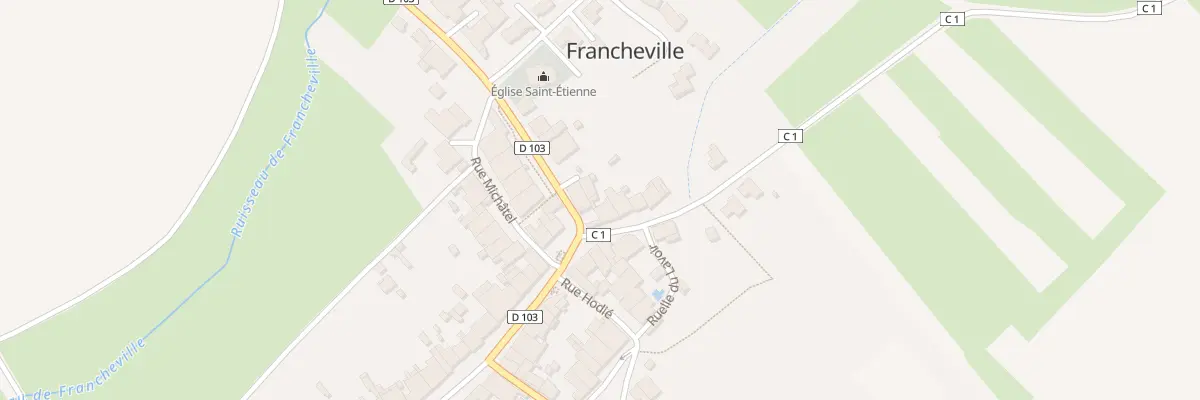 Plan du 8 Rue Jeanne Martin à Francheville