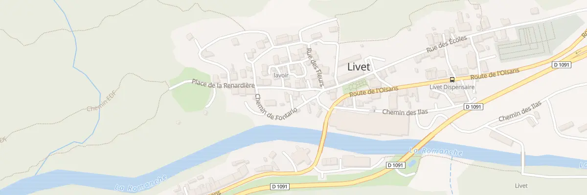 Plan du 2 Che de Fontario à Livet-et-Gavet