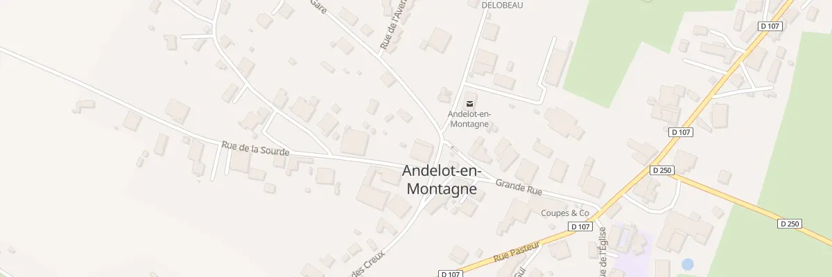 Plan du 2 Pl de la Mairie à Andelot-en-Montagne