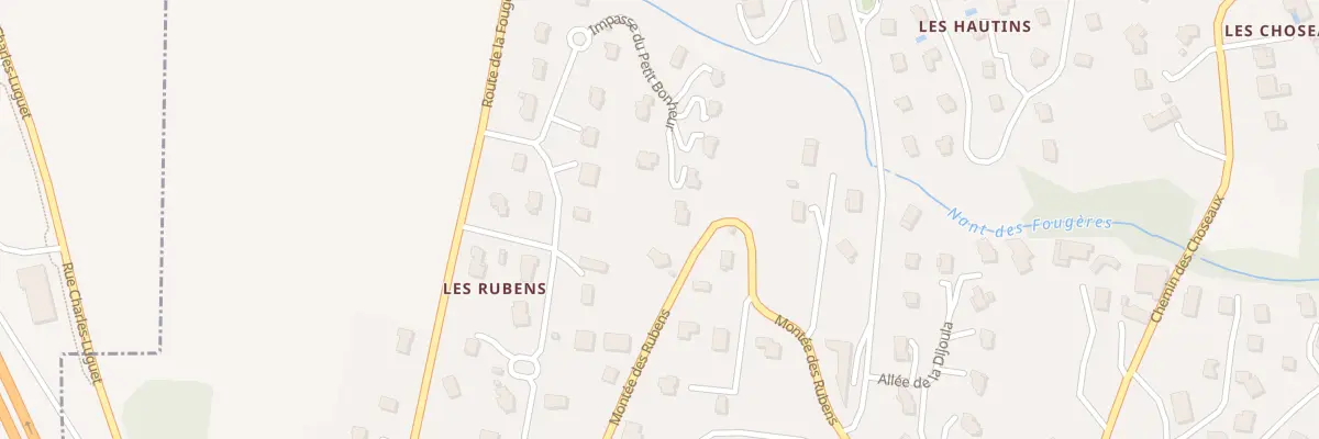 Plan du 982 Mte des Rubens à Grésy-sur-Aix