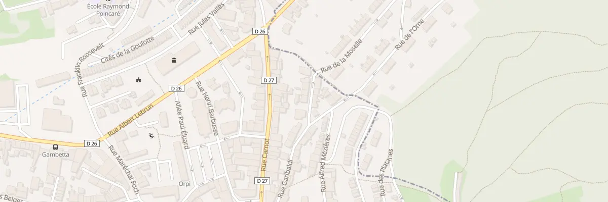Plan du 8 Rue de Strasbourg à Villerupt