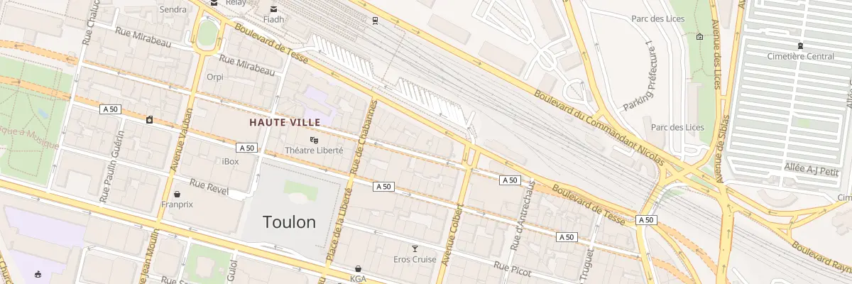 Plan du 56 Rue Gimelli à Toulon