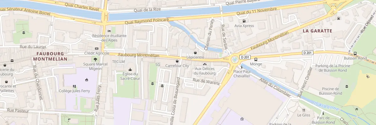 Plan du 520 Fg Montmélian à Chambéry