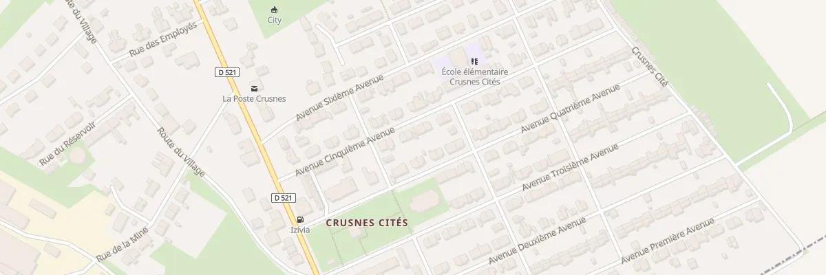 Plan du 8 Av Cinquieme Avenue à Crusnes