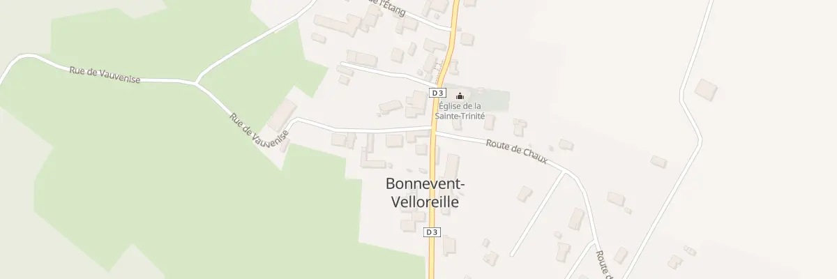Plan du 15 Rue Principale à Bonnevent-Velloreille