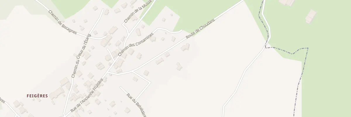 Plan du 190 Rte de Choudans à Péron